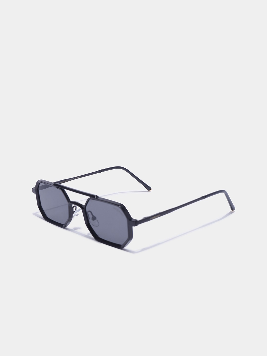 

SUNGLASSIC Unisex Square Sunglasses with UV Protected Lens V1-Commando-Full-Black