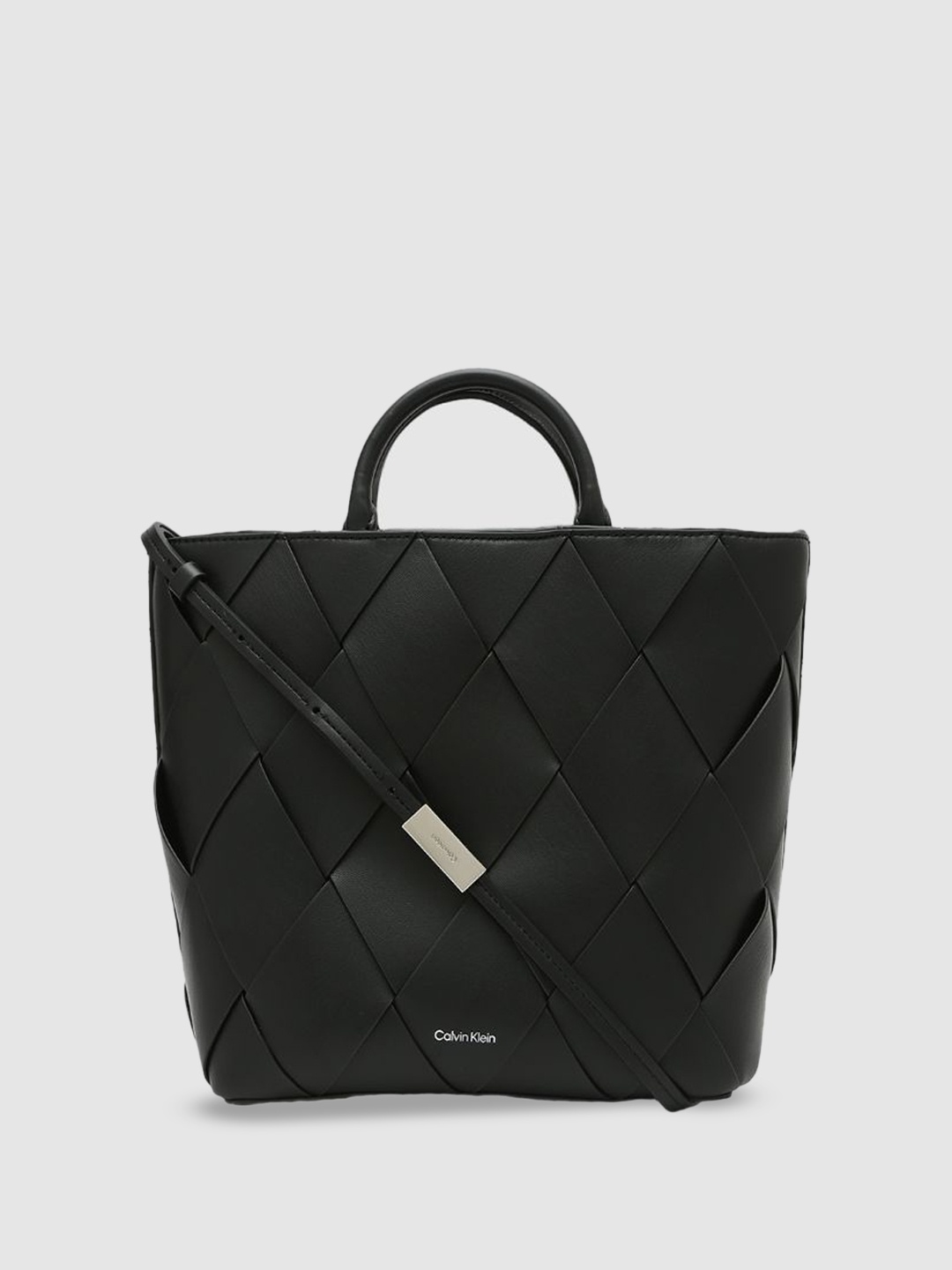 

Calvin Klein PU Oversized Structured Tote Bag, Black