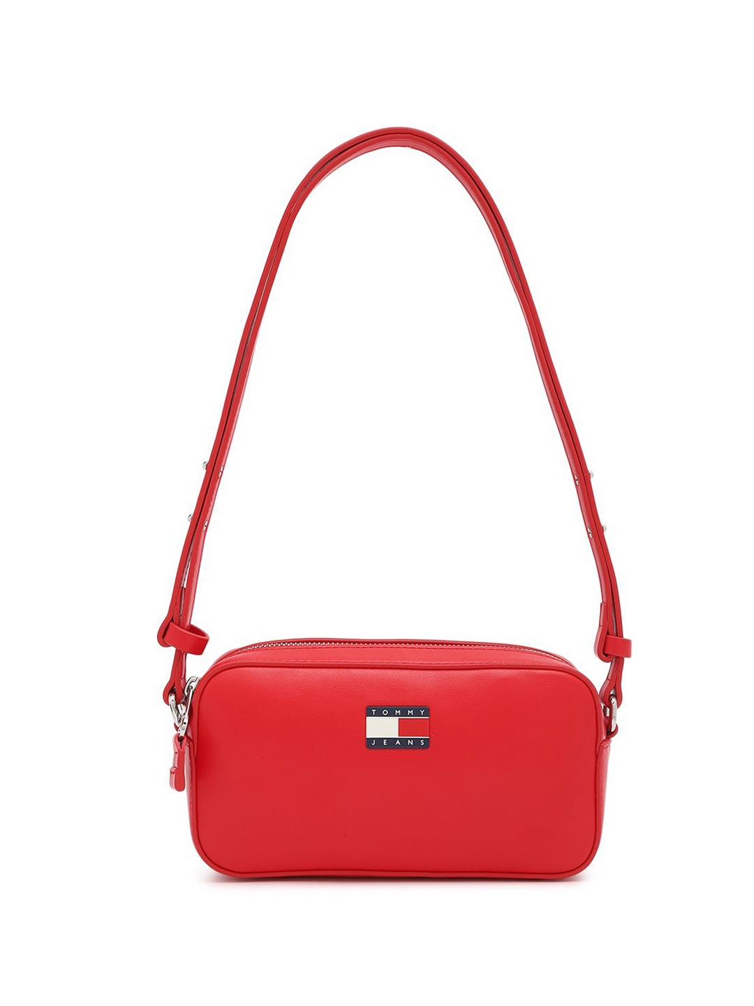 

Tommy Hilfiger PU Swagger Sling Bag with Tasselled, Red