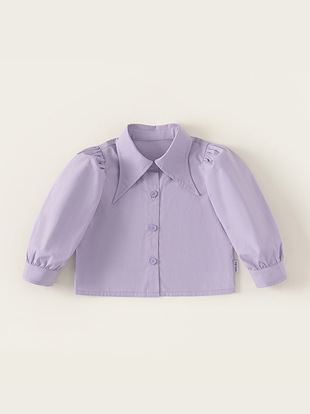 

LULU & SKY Girls Opaque Casual Shirt, Purple