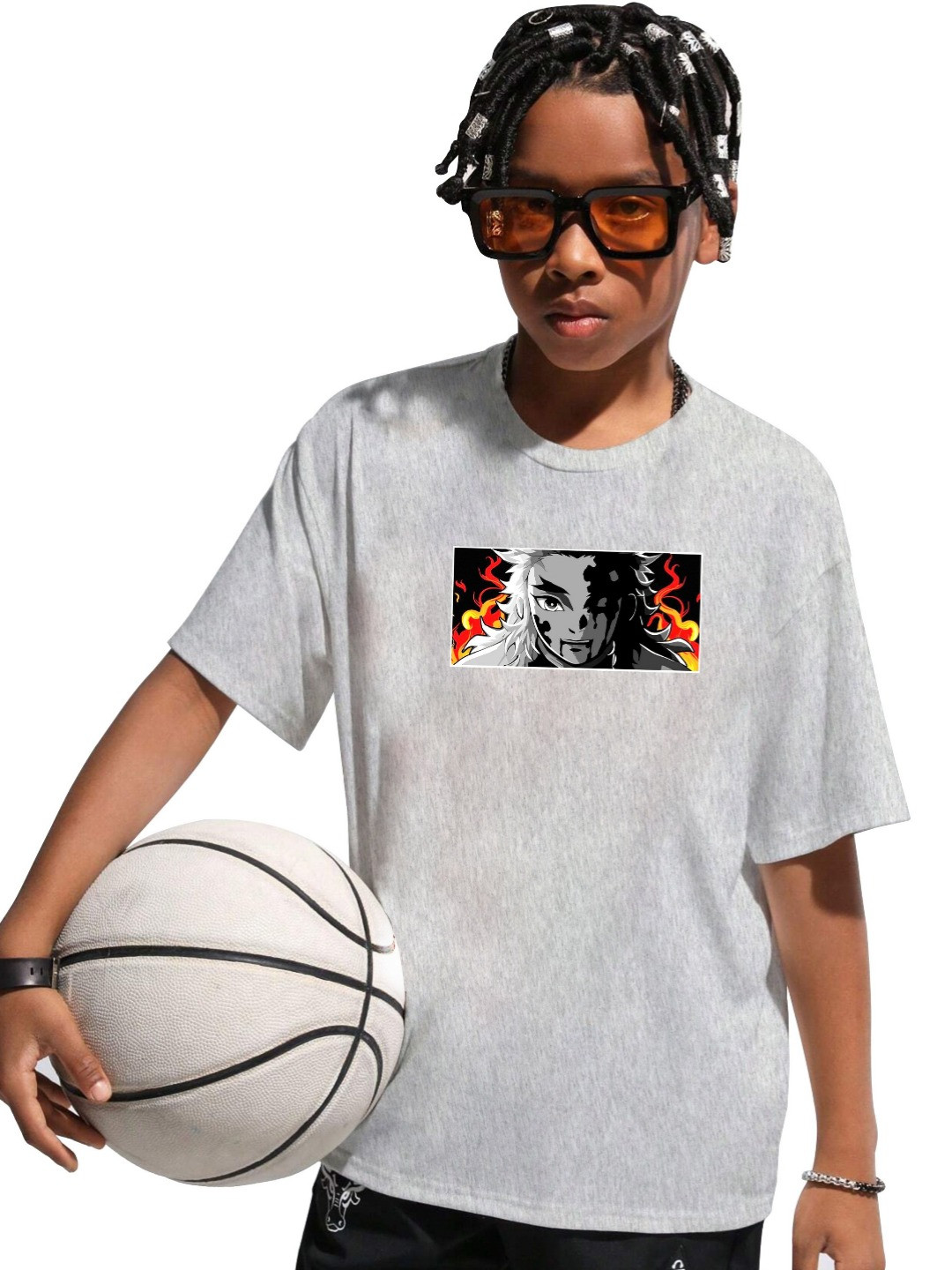 

MODARUE Boys Printed T-shirt, Grey