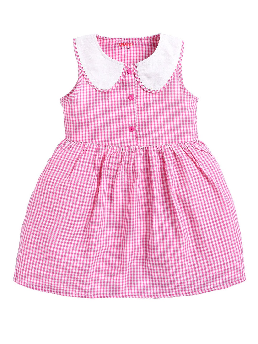 

MIMINO Striped Fit & Flare Dress, Pink