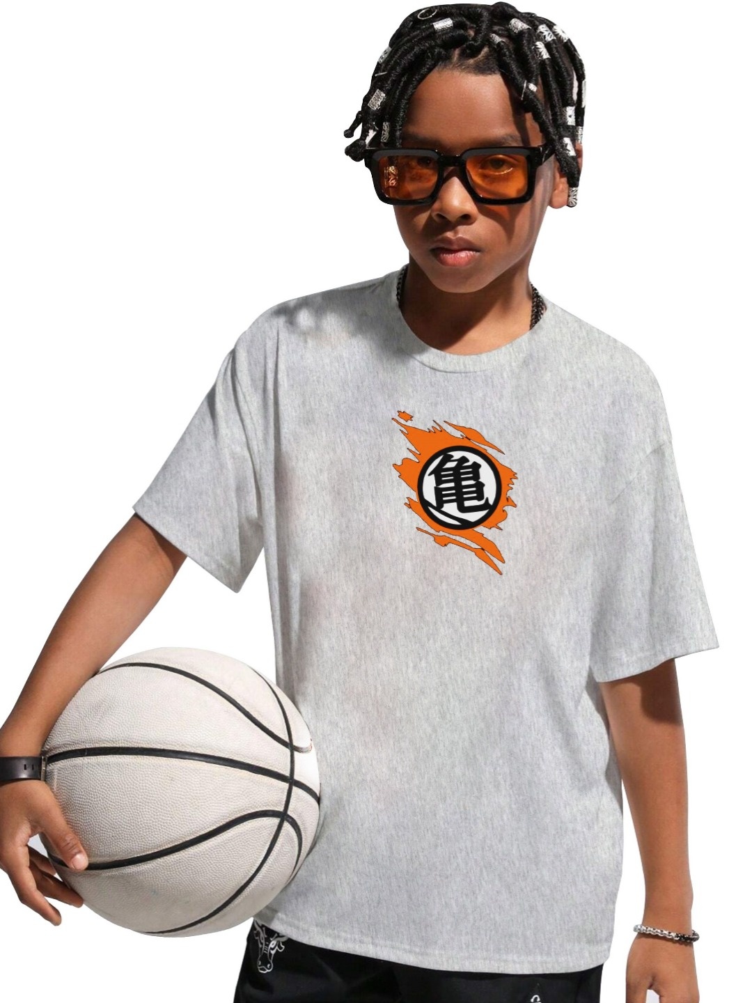 

MODARUE Boys Printed T-shirt, Grey