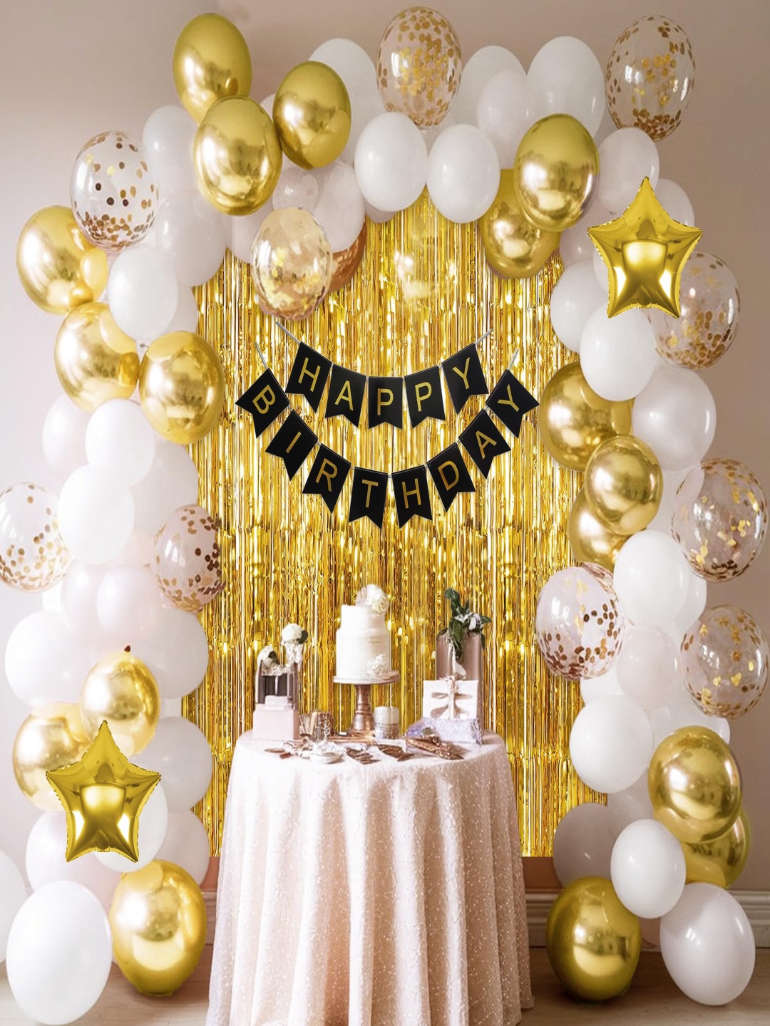 

Special You 63-Pcs White & Yellow Birthday Party Decorations