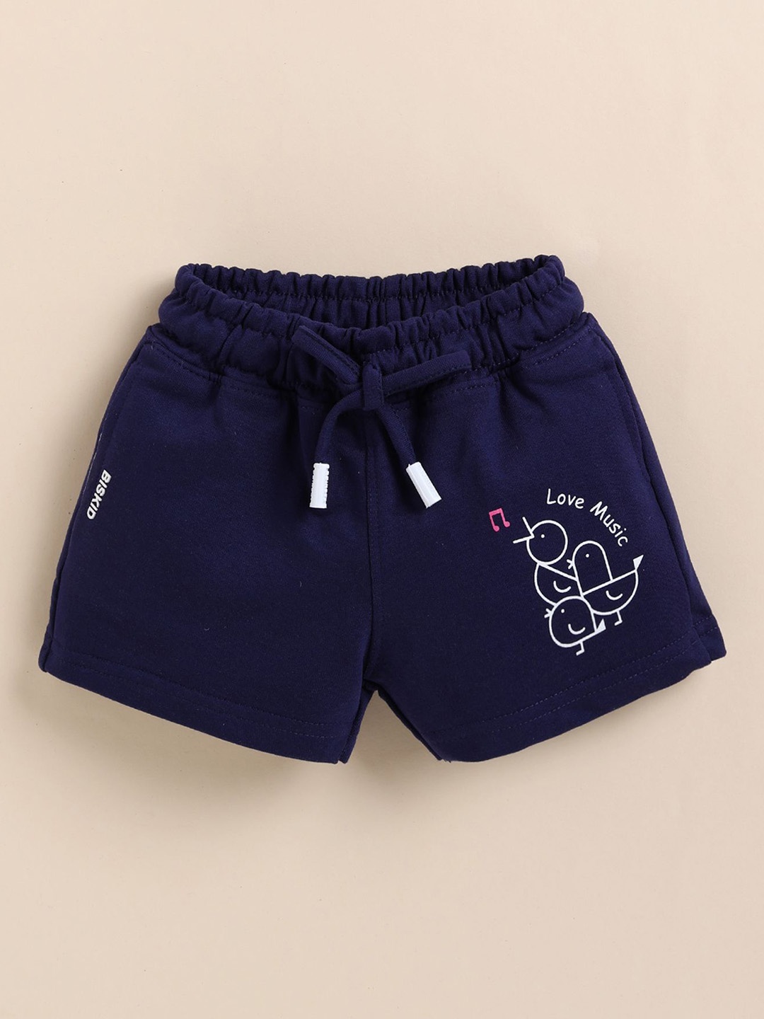 

Annie Girls Conversational Printed Hot Pants Shorts, Navy blue