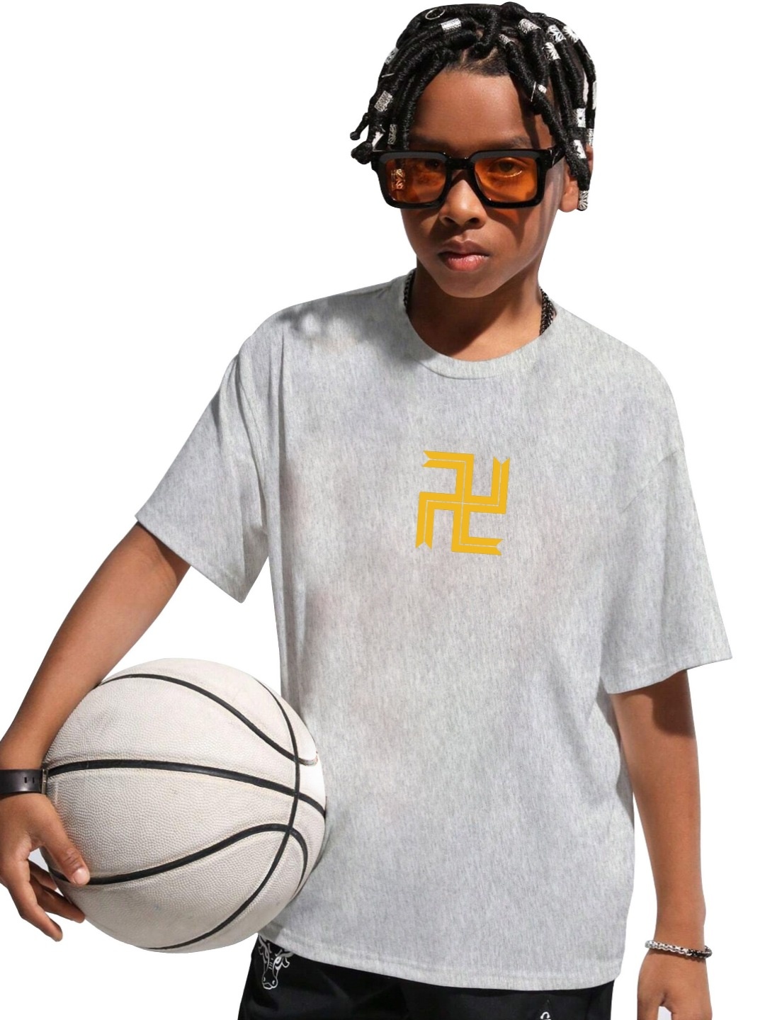 

MODARUE Boys Printed T-shirt, Grey