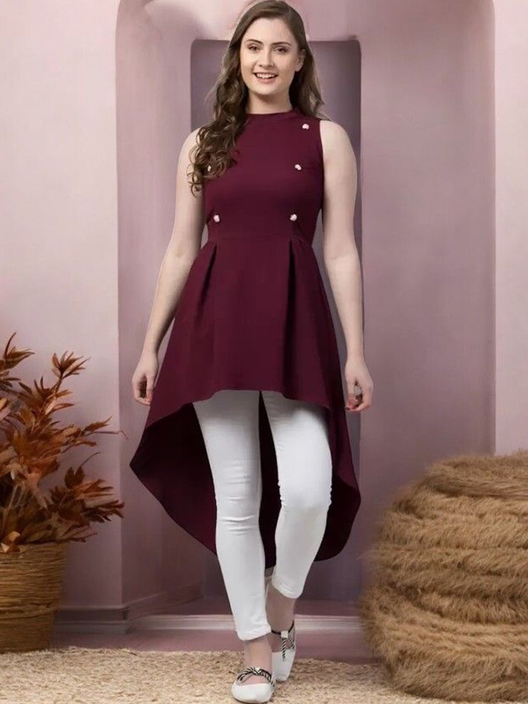 

Arbiter Collection Longline Top, Purple