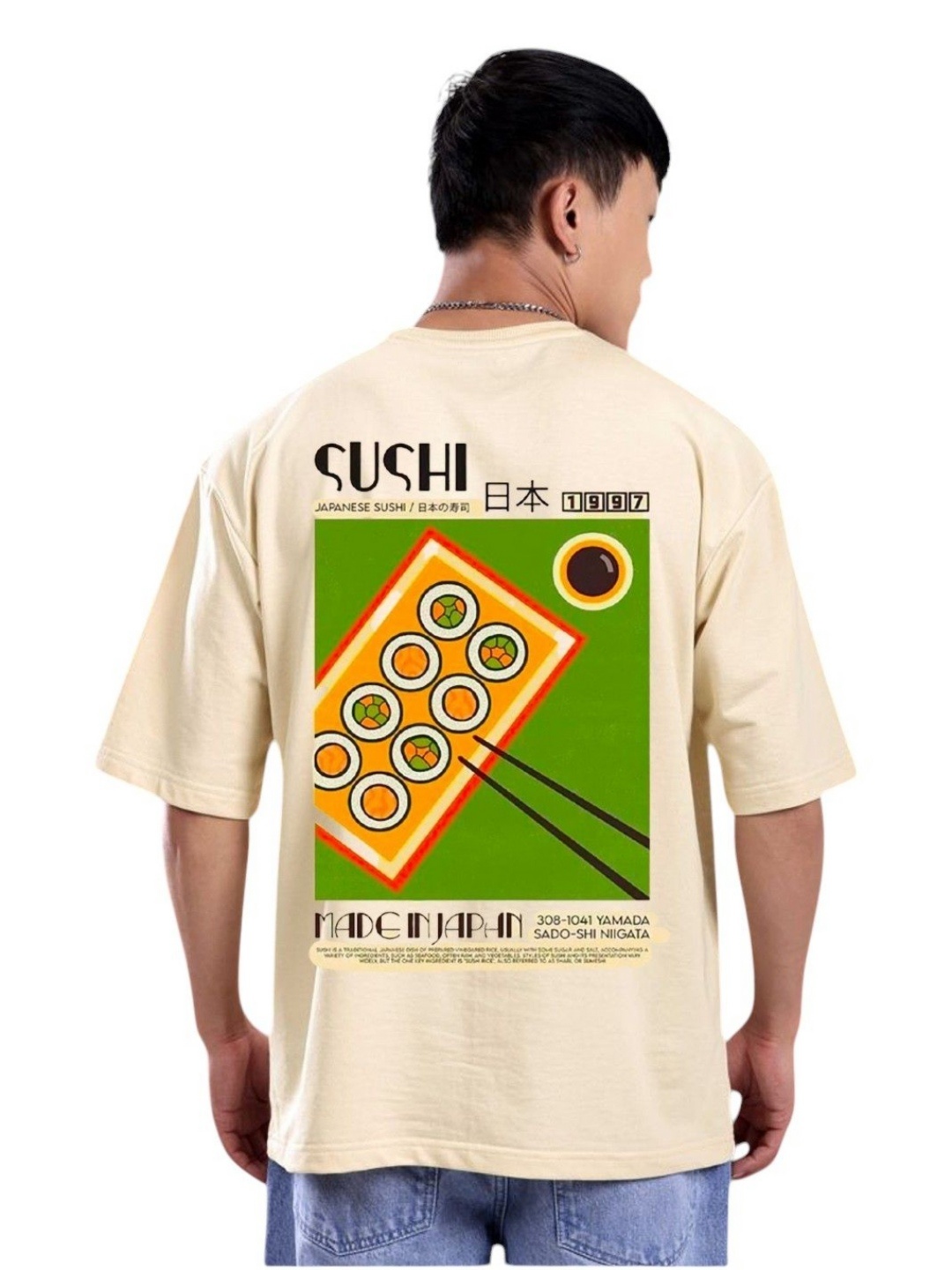 

Billion Men Printed T-shirt, Cream