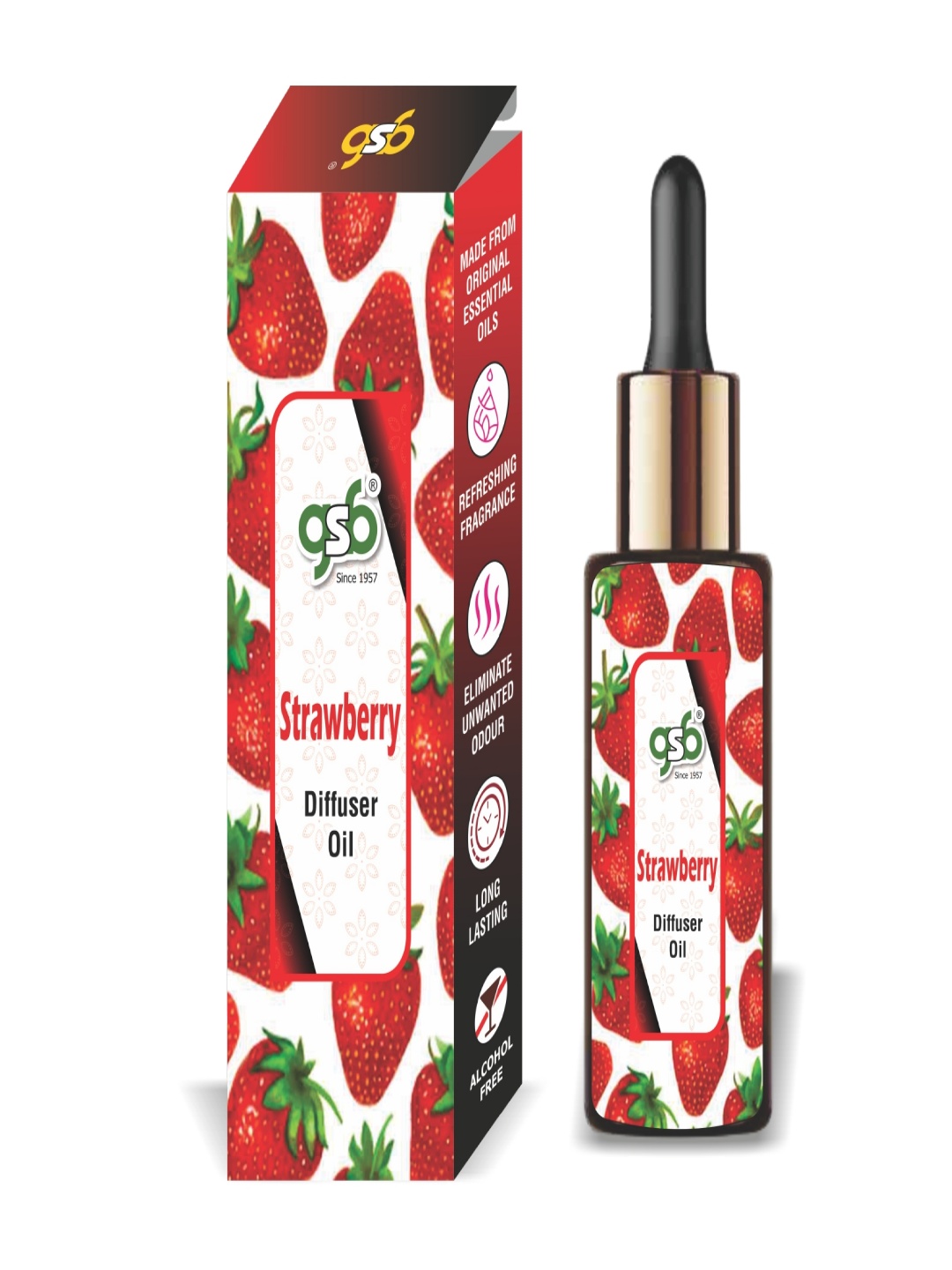 

GSB Transparent Strawberry Diffuser Oil - 15 ml