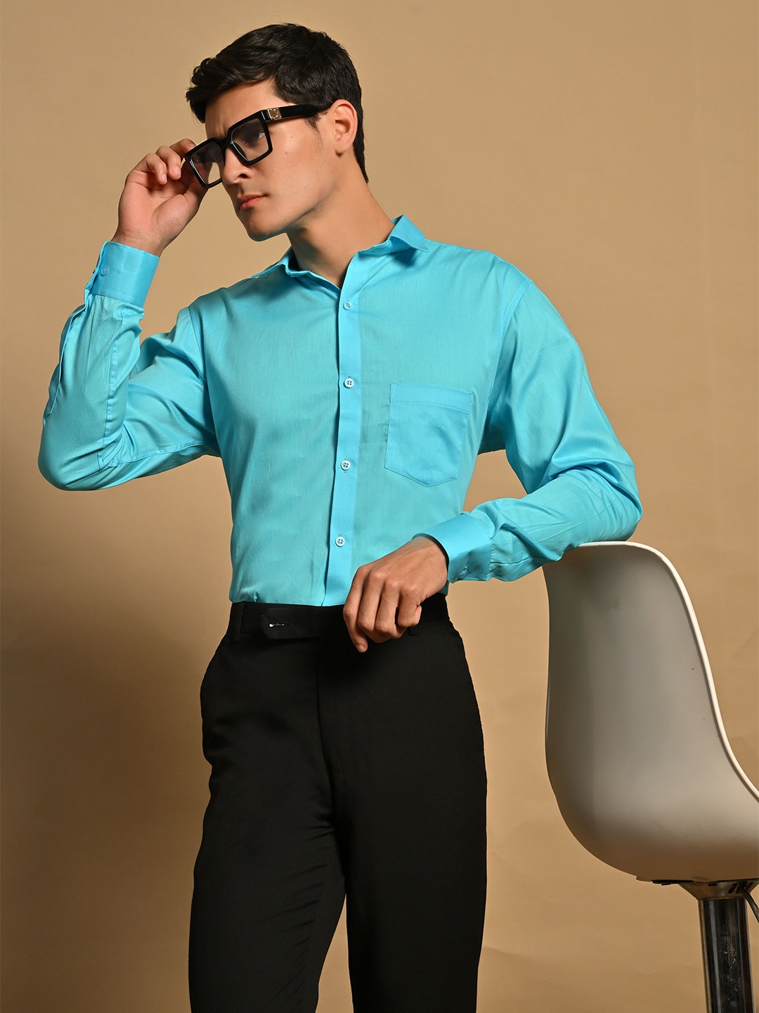 

BRUTTLYN Men Standard Opaque Casual Shirt, Blue