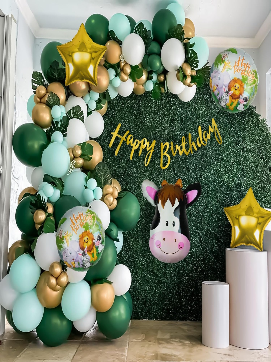 

Special You 66-Pcs Green Cow Theme Birthday Party Decorations
