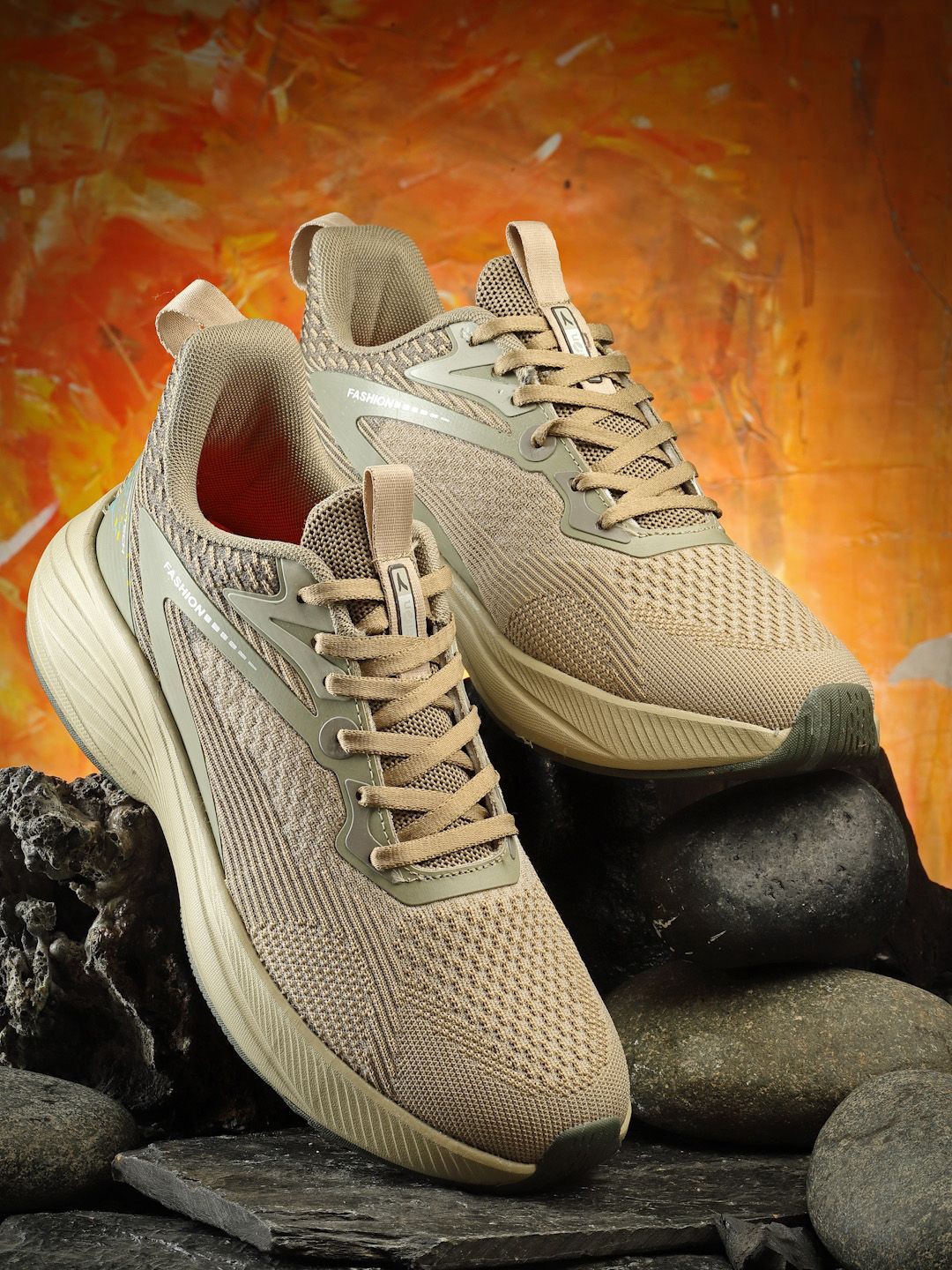 

Action Men Mesh Running Non-Marking Shoes, Beige