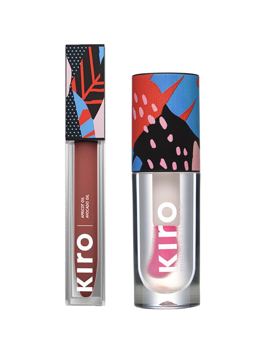 

KIRO Set of Non-Stop Airy Matte Lipstick - 12 & pH-Play Lip Cheek Oil - Pink Funfetti, Coffee brown