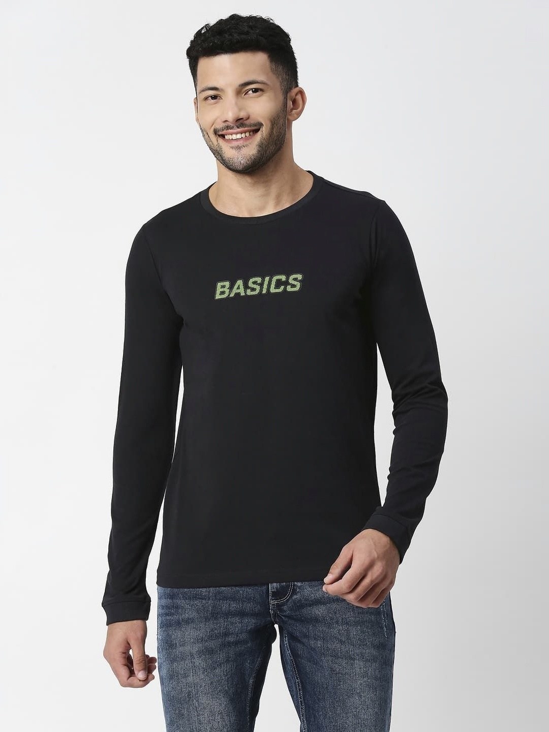 

Basics Men Slim Fit T-shirt, Black