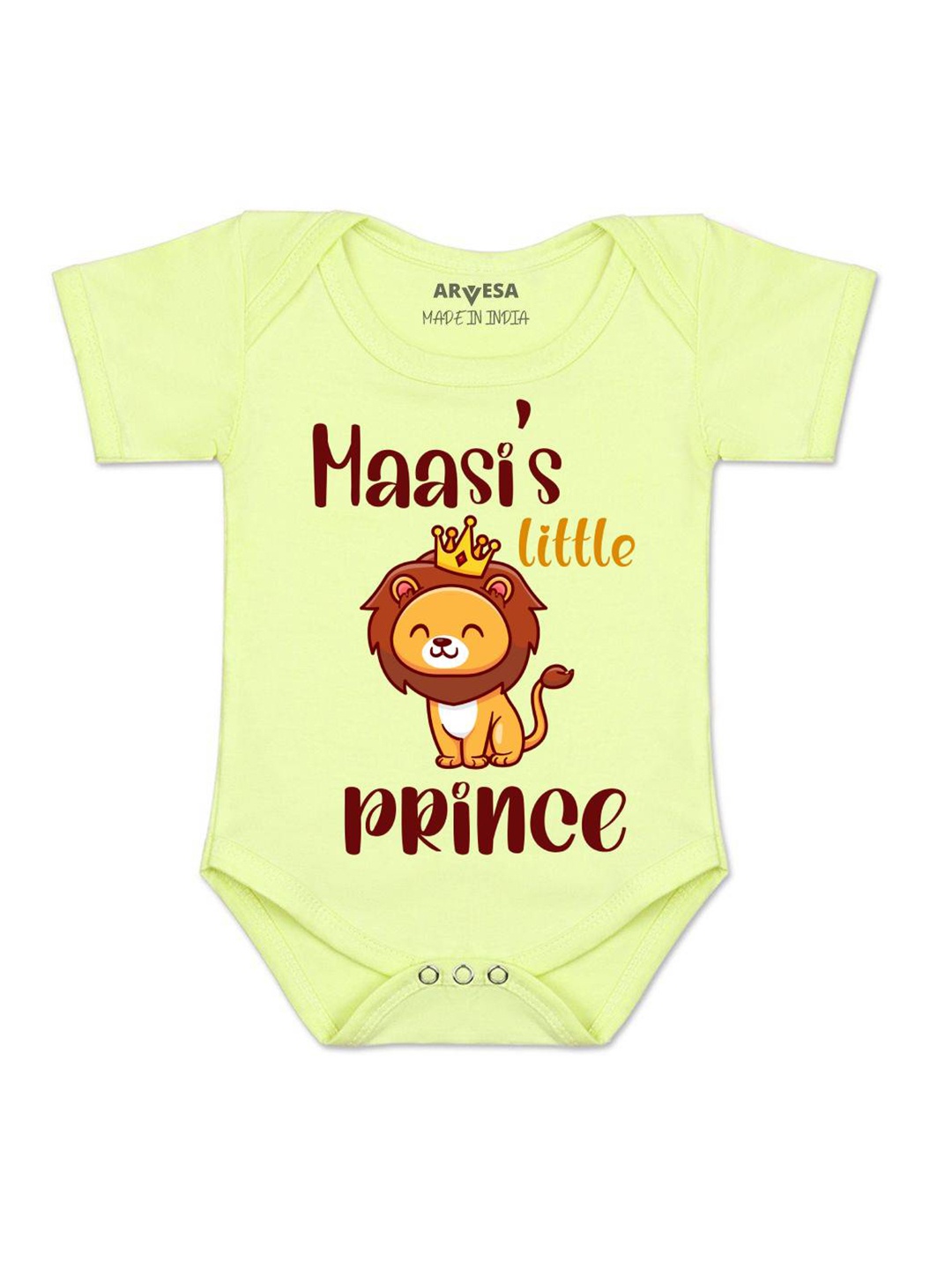 

Arvesa Kids Maasi Little Prince Printed Romper, Yellow