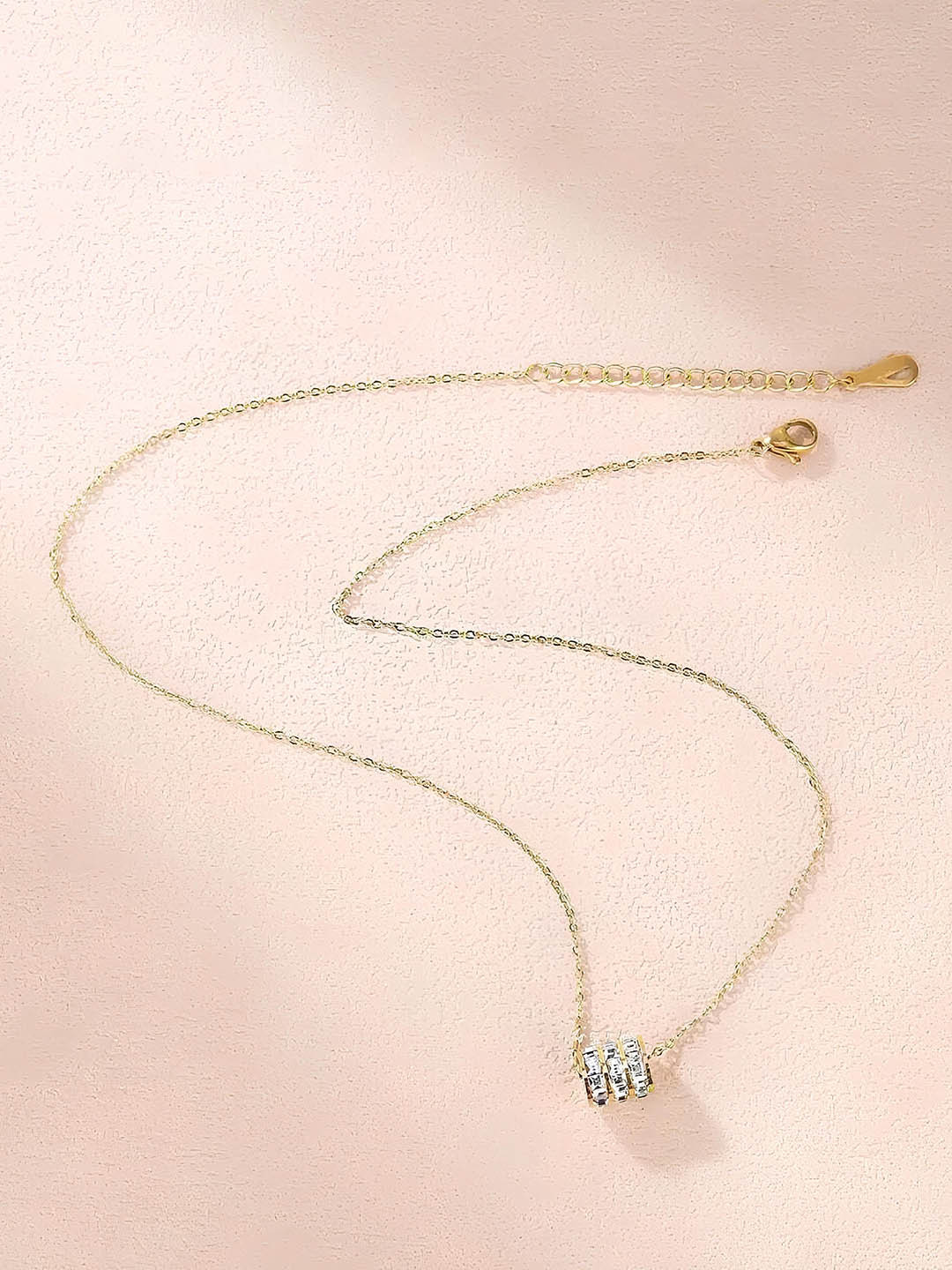 

KARISHMA KREATIONS Gold-Plated Cubic Zirconia-Studded Circular Pendants