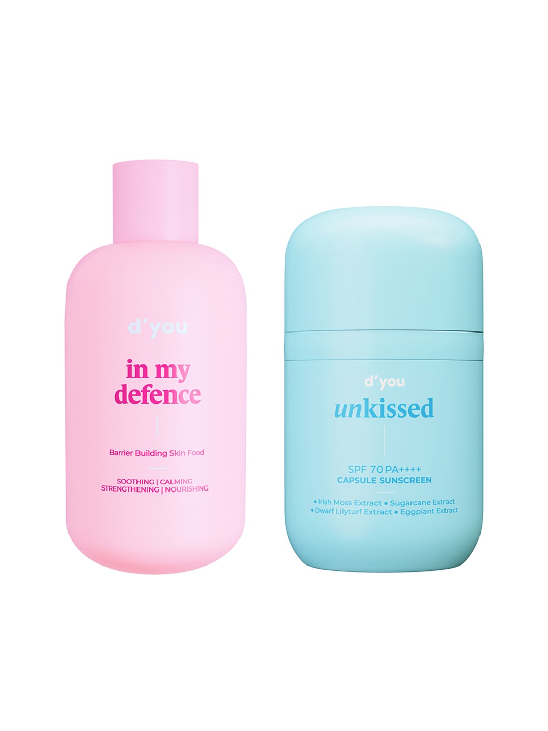 

d'you Moisturiser & Sunscreen Combo - Repair & Protect, Pink