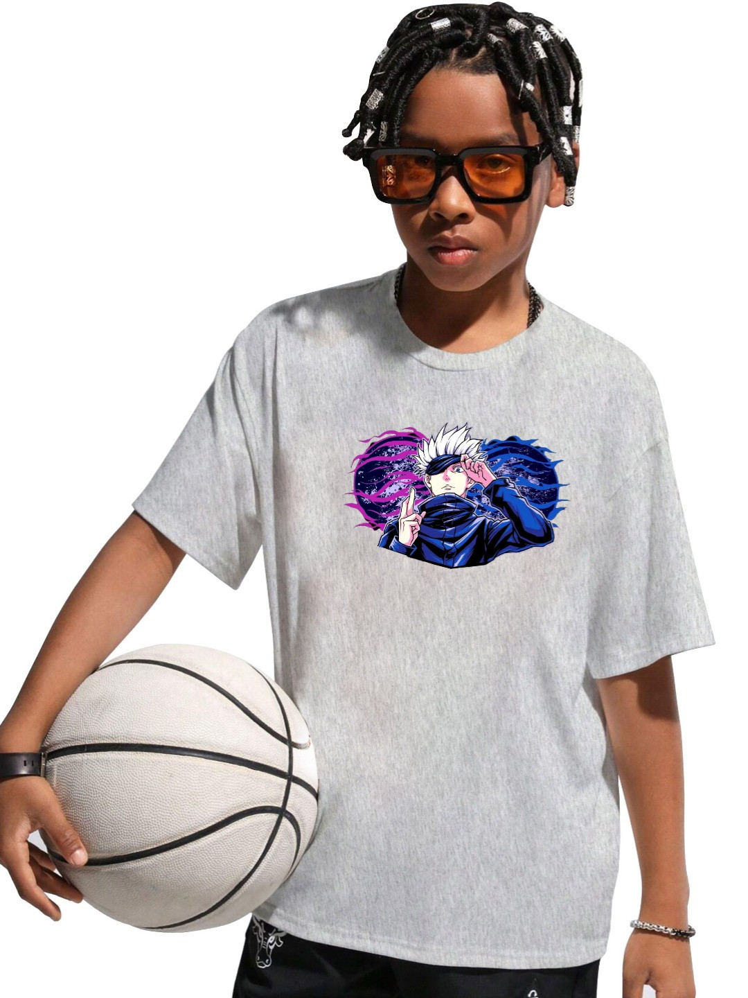 

MODARUE Boys Printed T-shirt, Grey