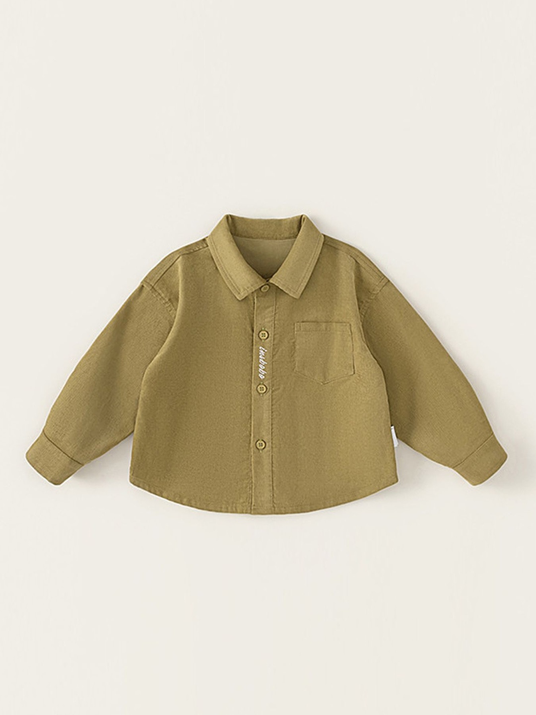 

LULU & SKY Boys Opaque Casual Shirt, Green