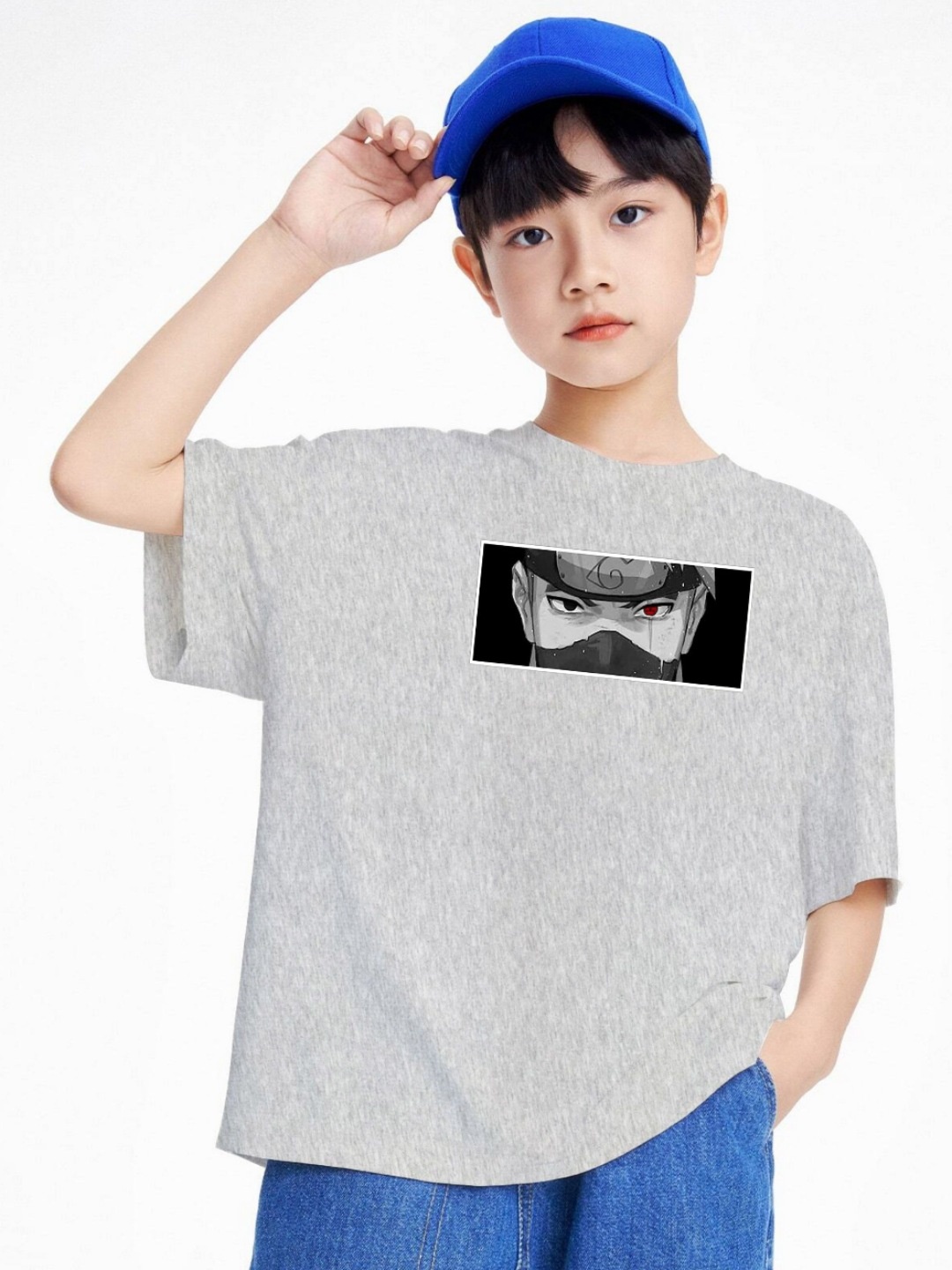 

BAESD Boys Printed T-shirt, Grey