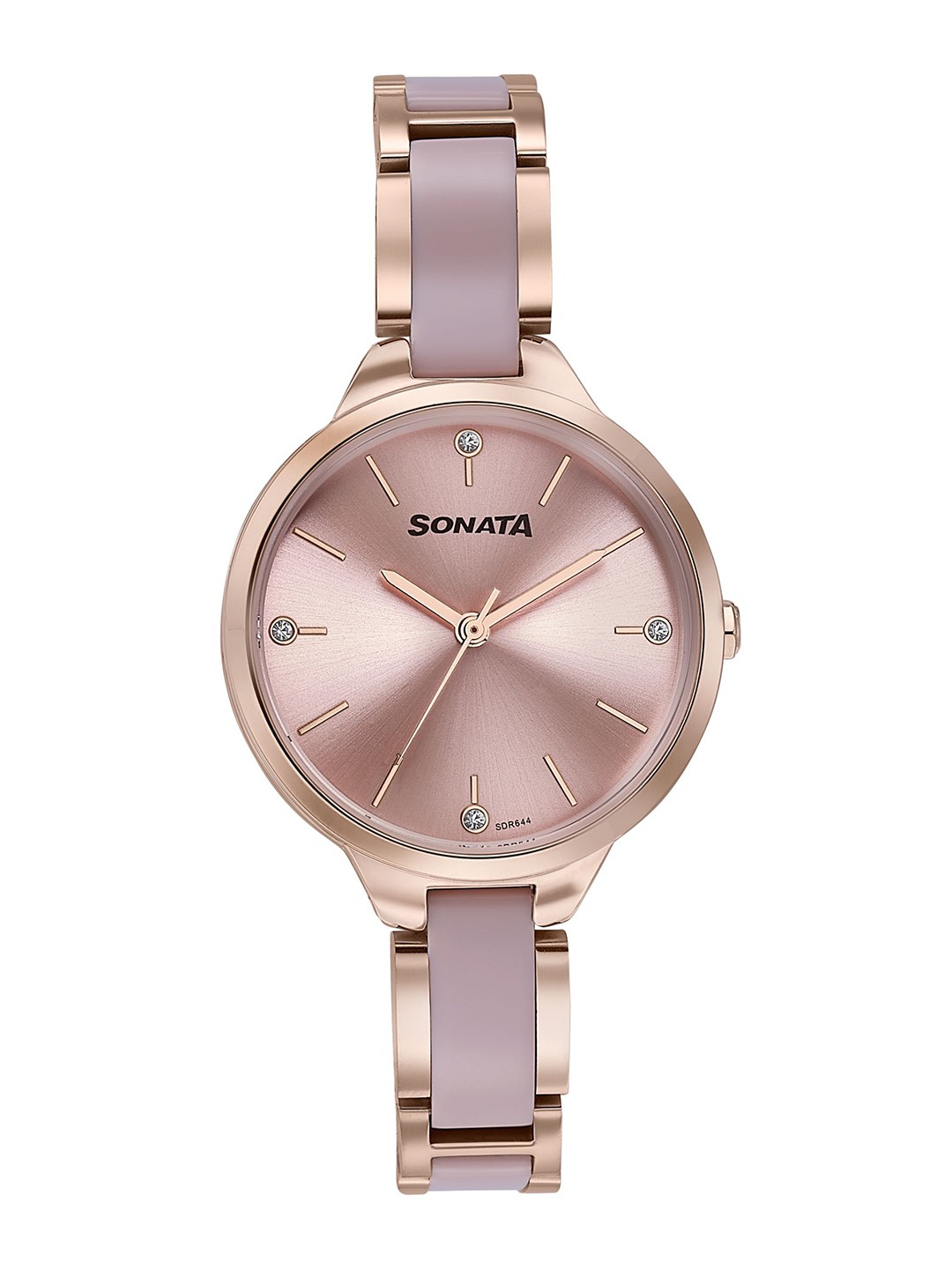 

Sonata Women Sonata Wedding Edit Dial & Bracelet Style Straps Analogue Watch 87065KD04, Pink