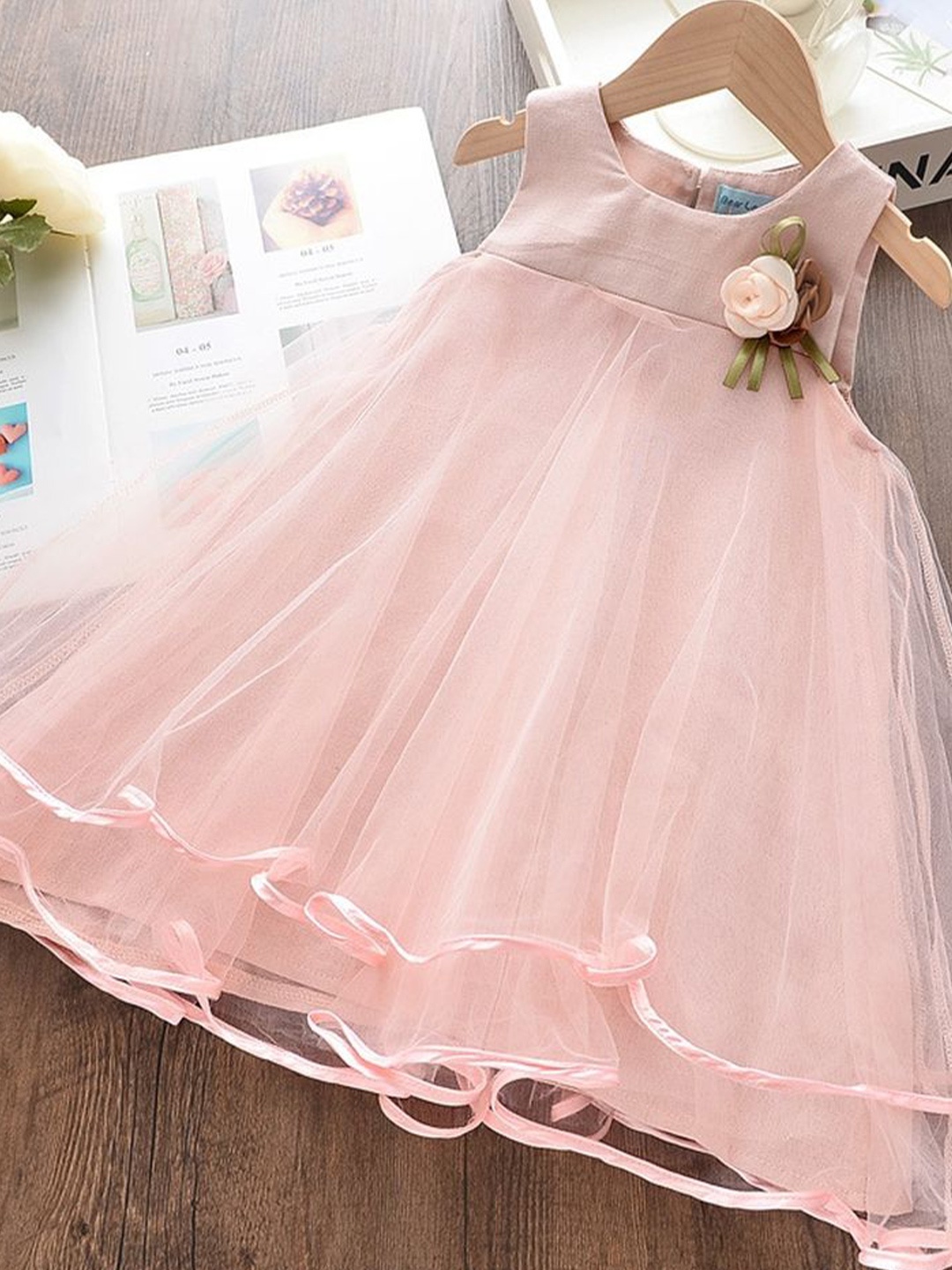 

LULU & SKY Peplum Dress, Pink