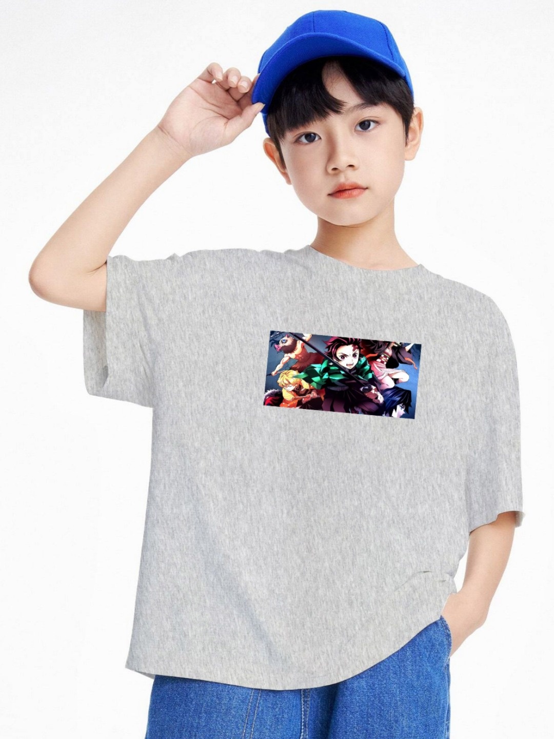 

BAESD Boys Printed T-shirt, Grey