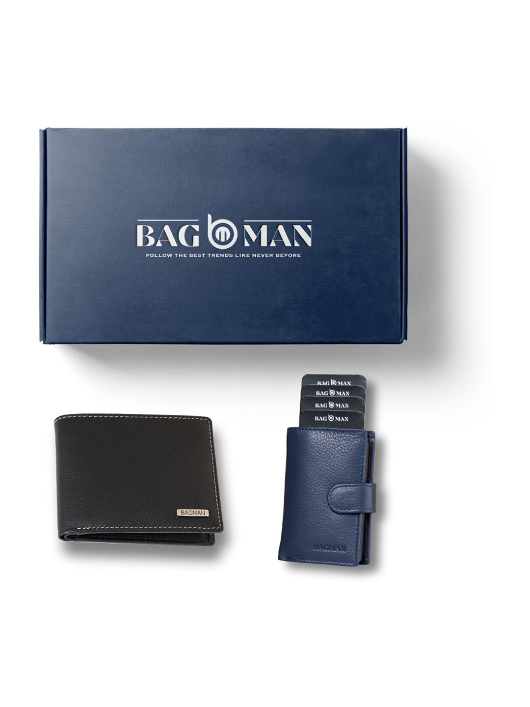 

BAGMAN Unisex Accessory Gift Set of, Navy blue