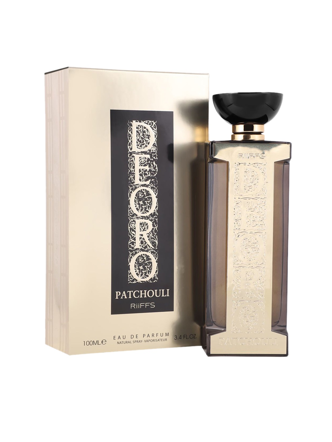 

RIIFFS Parfums Men Deoro Patchouli Eau De Parfum - 100 ml, Gold