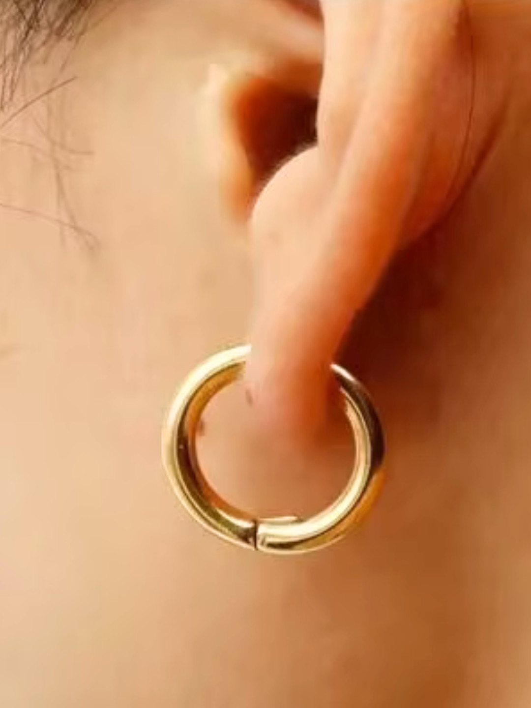 

The Roadster Lifestyle Co Circular Hoop Earrings, Gold