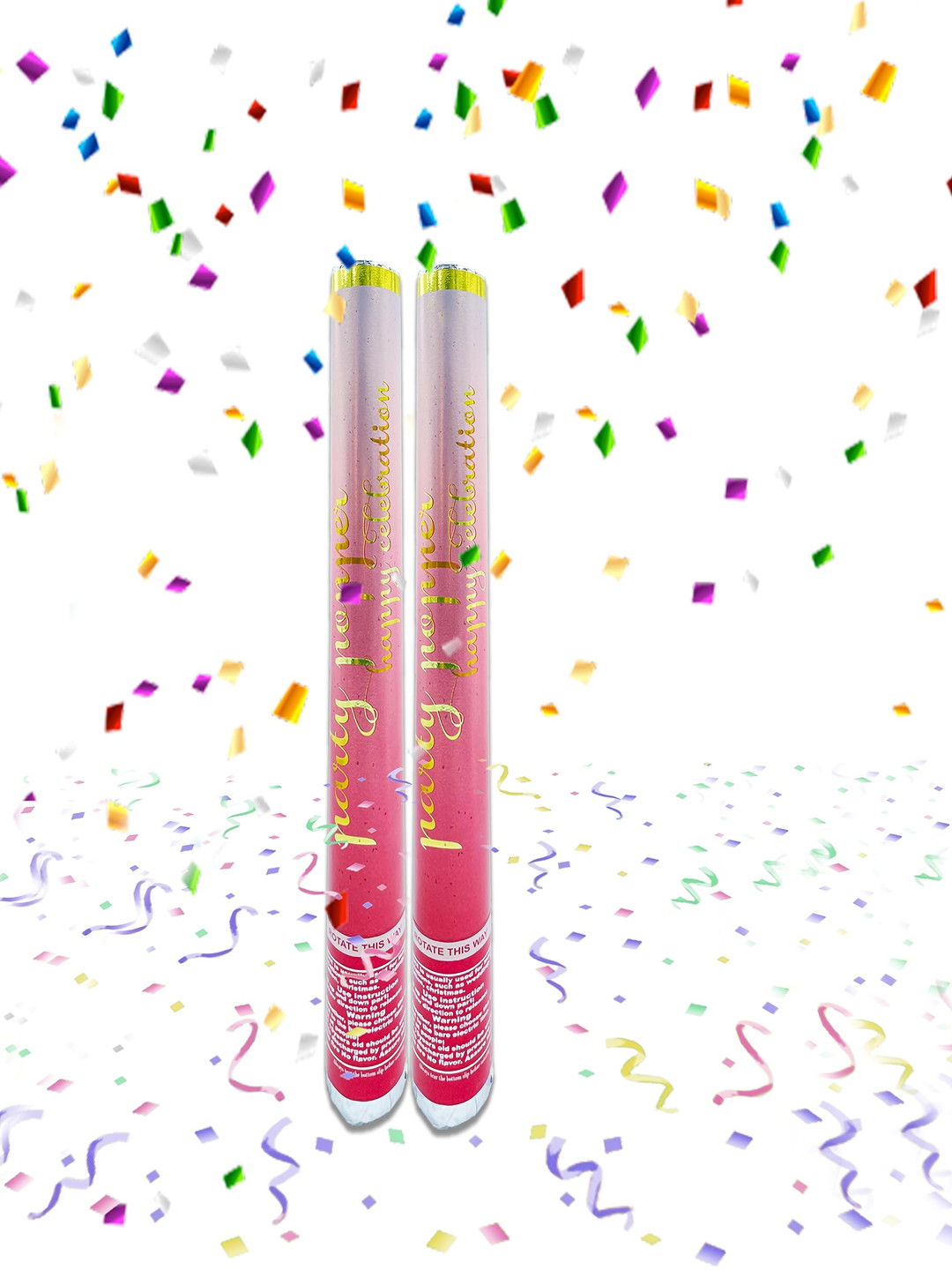 

Special You Pink and White 2 Pcs Confetti Party Popper