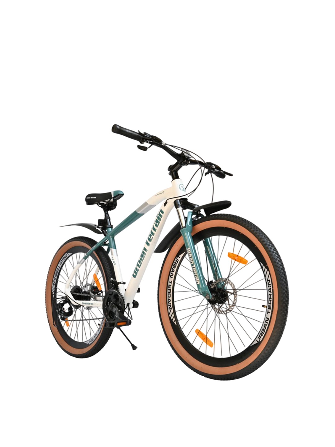 

URBAN TERRAIN Aeroblast Cycle 21 Shimano Gear Triple Wall Rim & Dual Disc Brake 27.5T, Blue