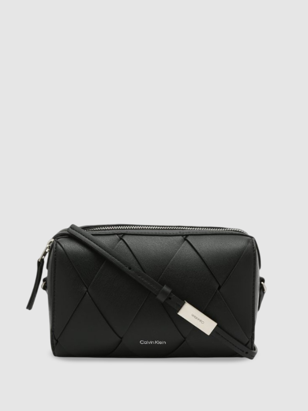 

Calvin Klein PU Structured Sling Bag, Black