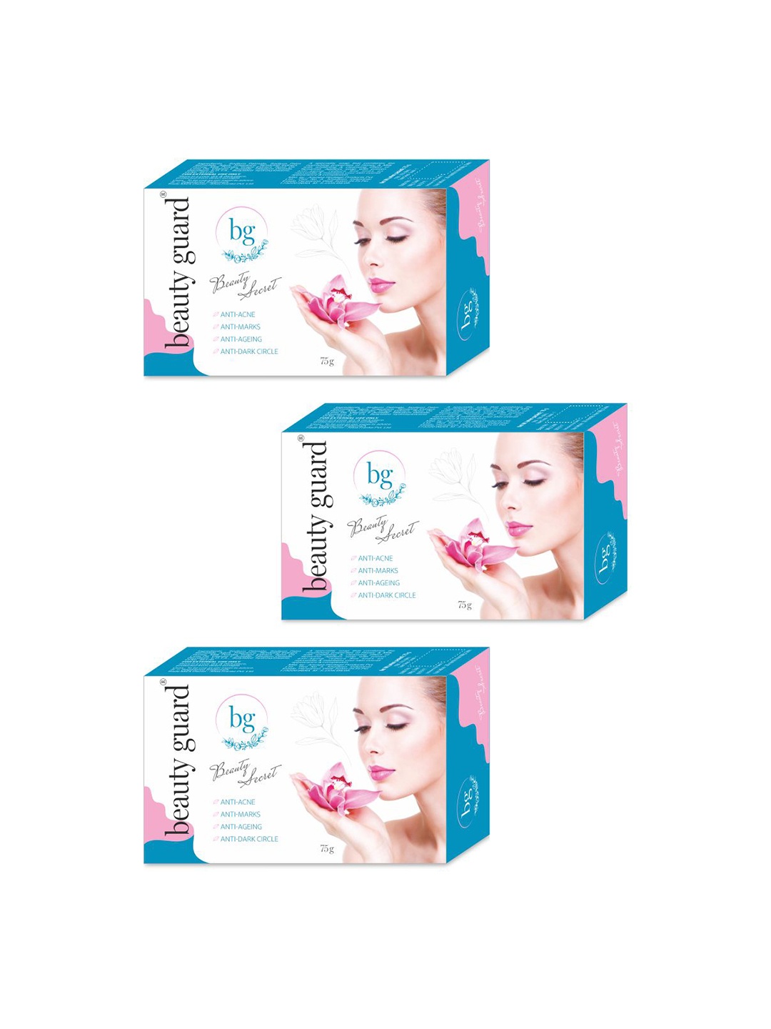 

beauty Guard Set Of 3 Fairness Soap For Wrinkles With Vitamin E - 75 g Each, White