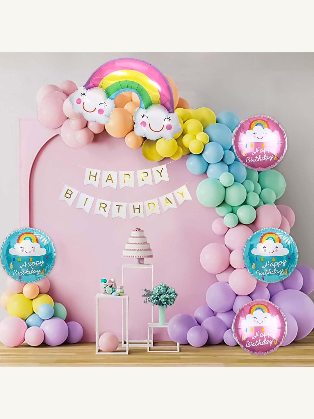 

Special You Gold Toned & Pink 64 Pieces Birthday Decoration