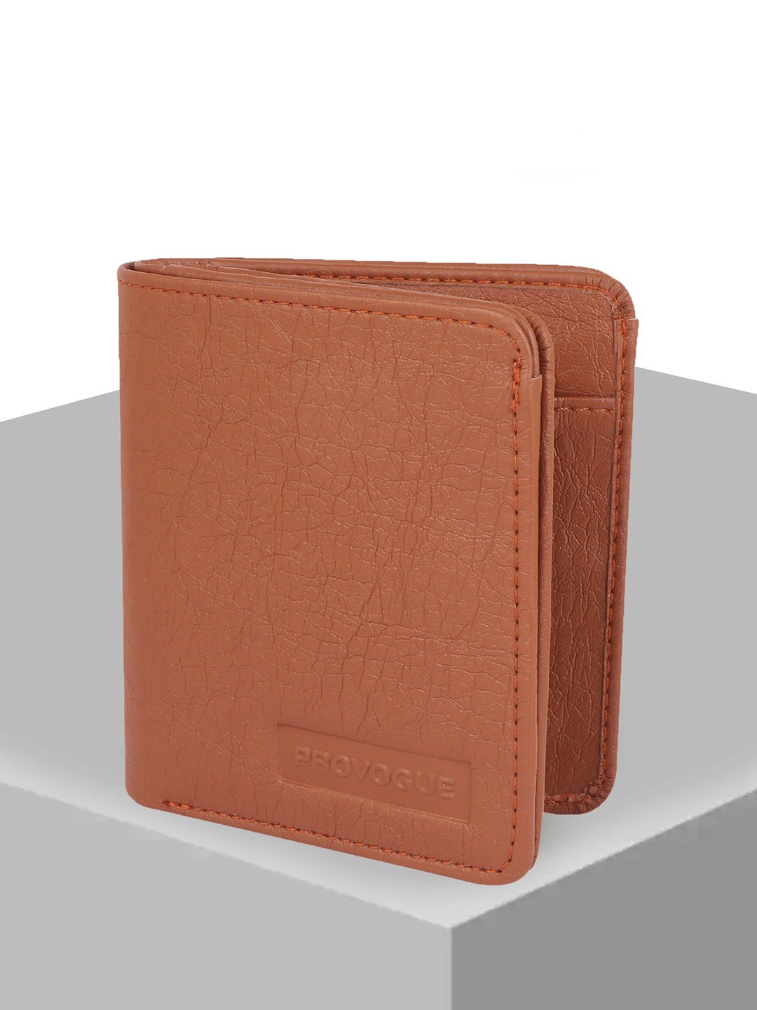 

Provogue Men PU Two Fold Wallet, Tan