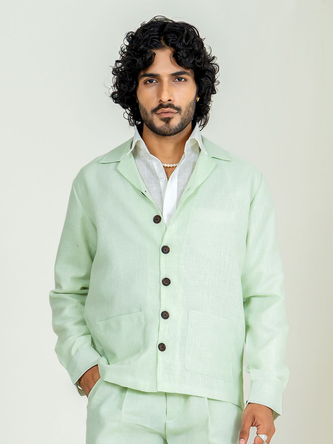

Tistabene Men Opaque Casual Shirt, Green