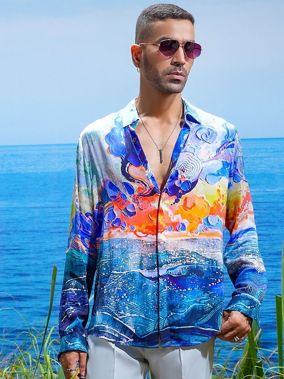 

ASUKA Men Opaque Printed Casual Shirt, Multi