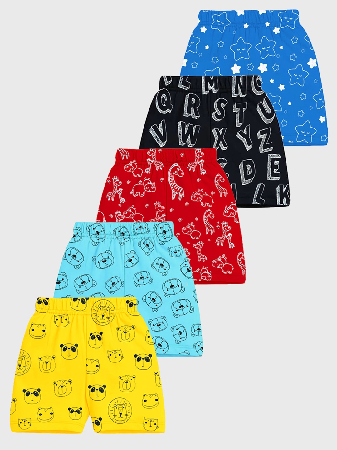 

KUCHIPOO Boys Conversational Printed Shorts, Blue