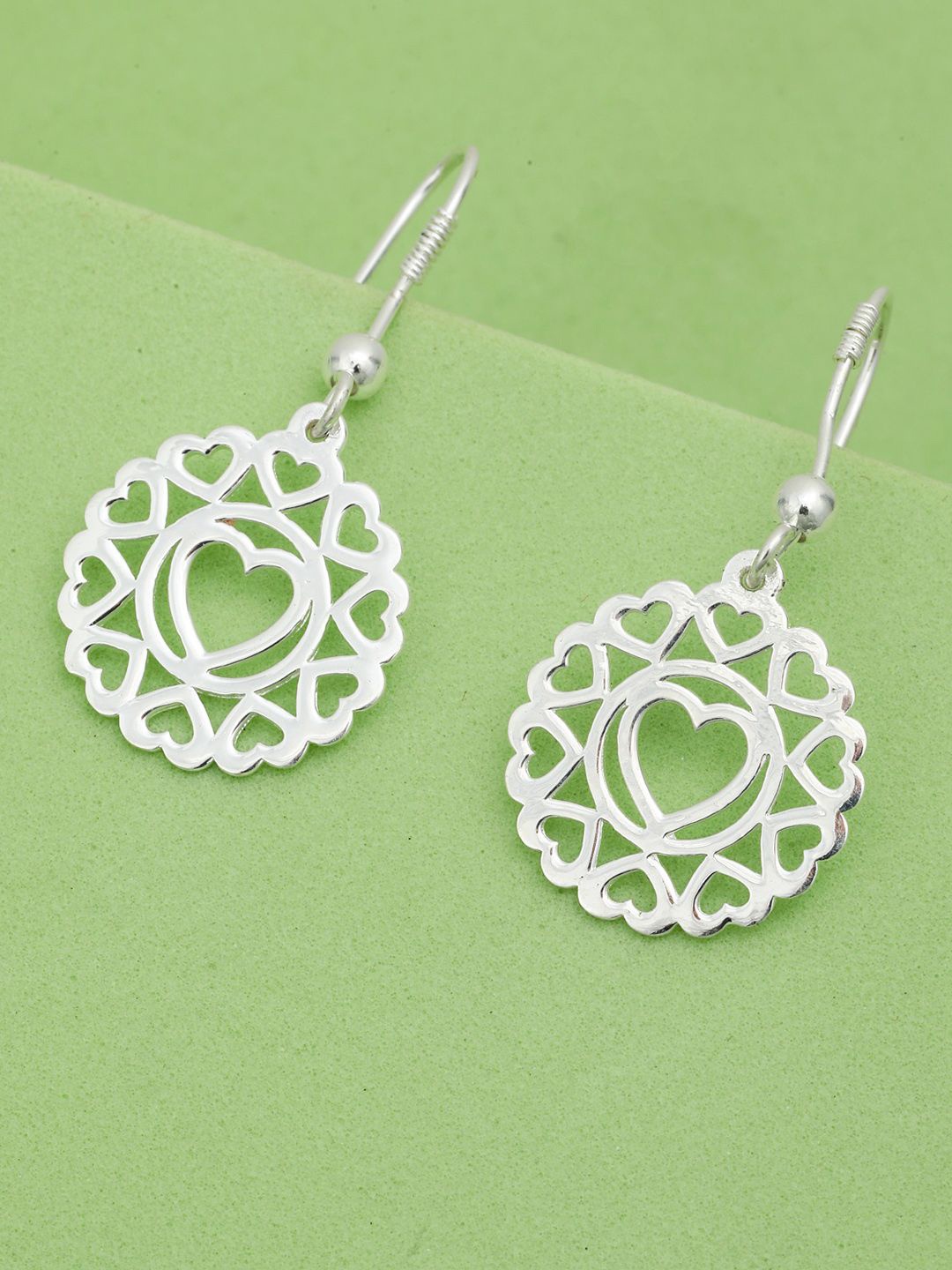 

MAIRA 925 Sterling Silver Rhodium-Plated Classic Shaped Drop Earring