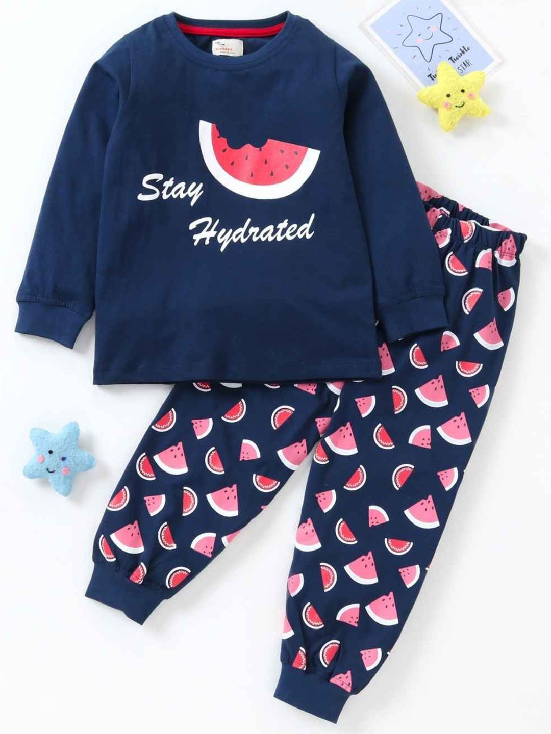 

BLUSHES Unisex Kids T-shirt with Pyjamas, Navy blue