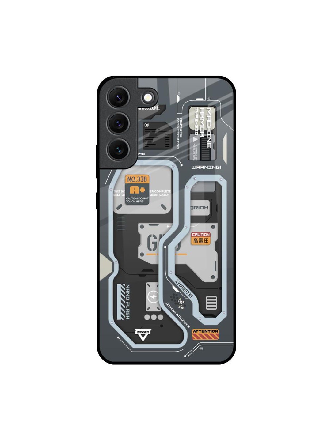 

QRIOH Typography Printed Samsung Galaxy S22 Back Case Mobile Accessories, Grey