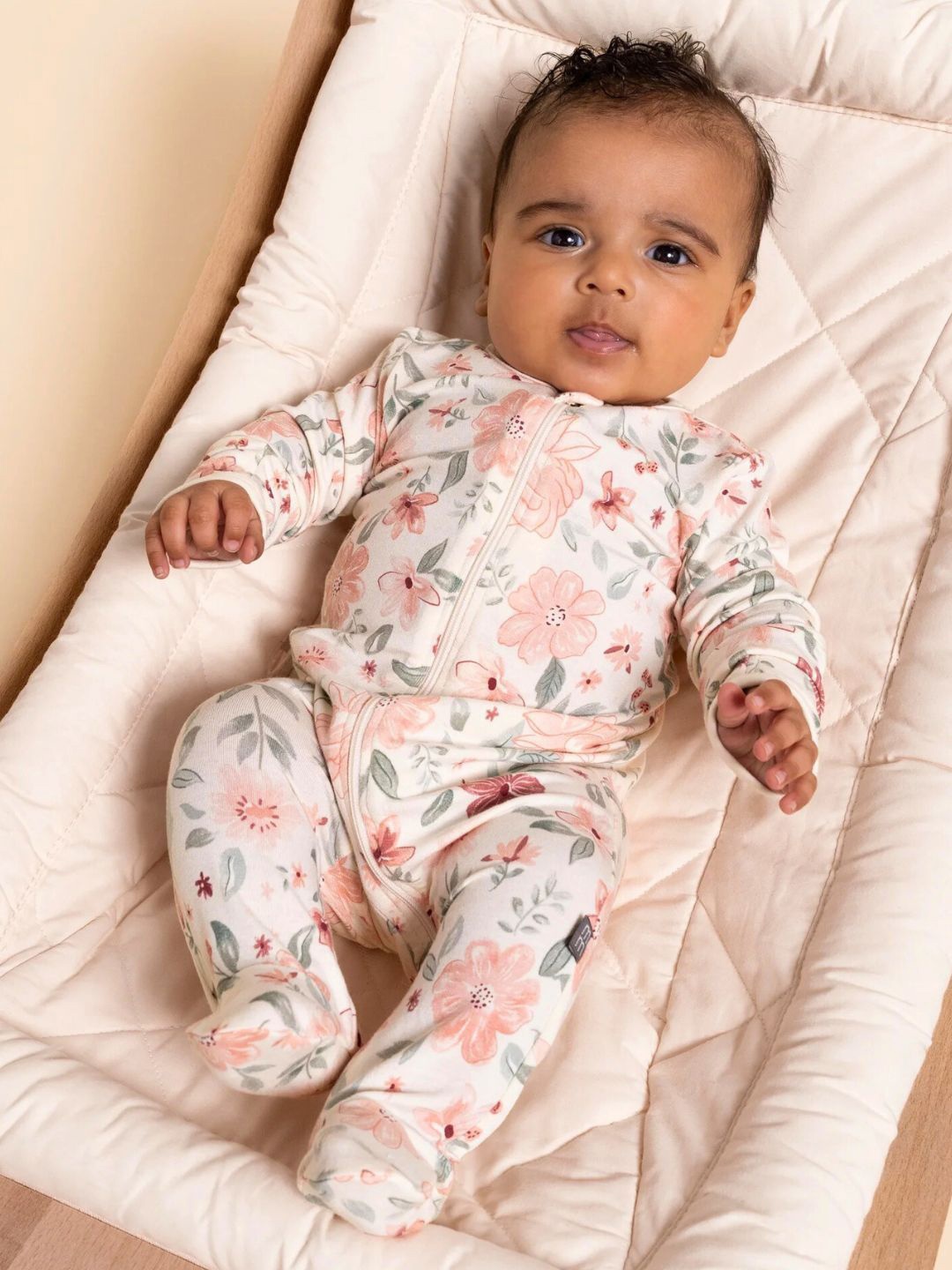 

TuddyBuddy Girls Pack of 2 Printed Sleepsuit, Cream