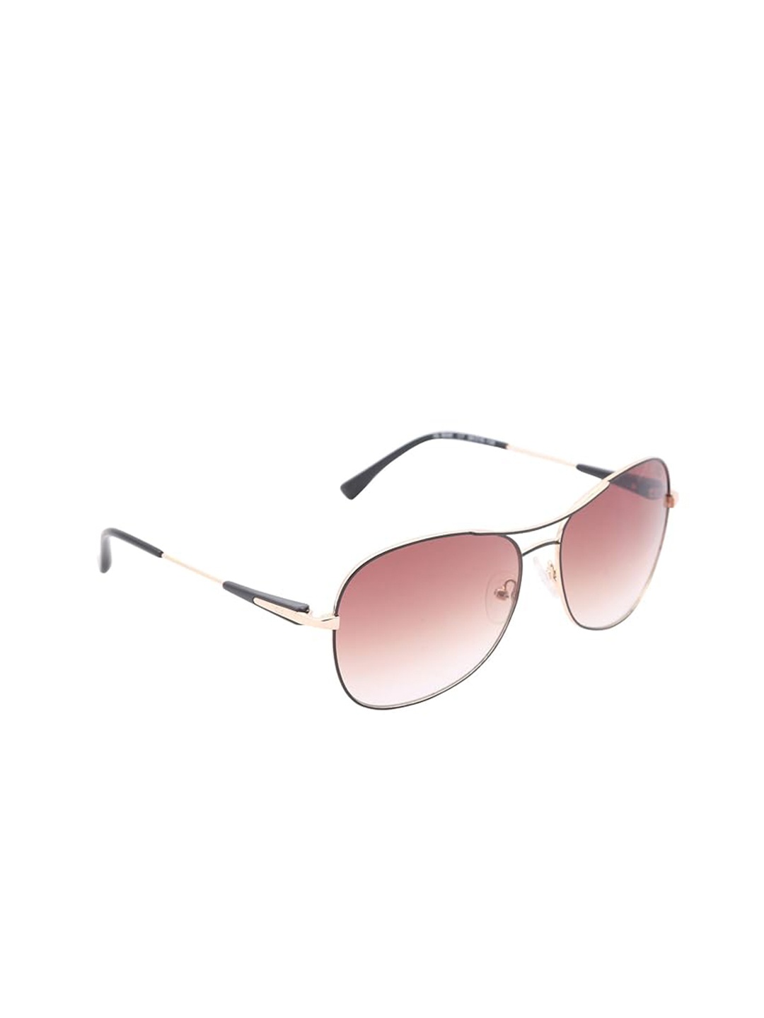 

GIO COLLECTION Women Aviator Sunglasses with UV Protected Lens, Brown
