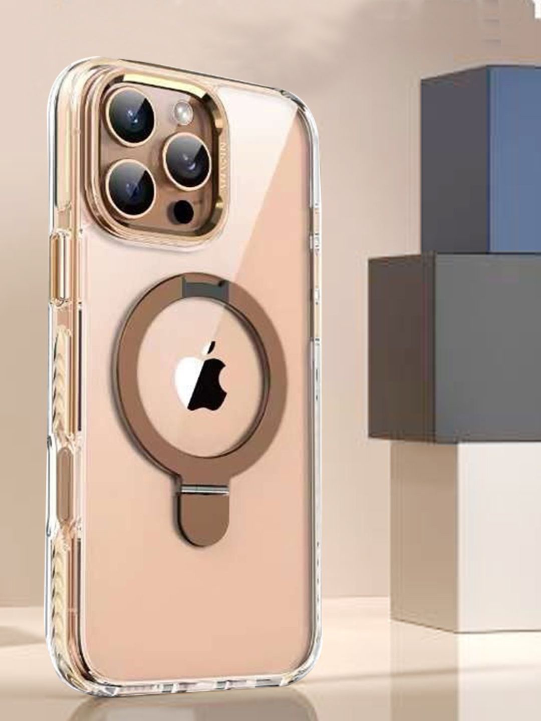 

TREEMODA Solid Printed iPhone 15 Pro Max Back Case Mobile Accessories, Copper