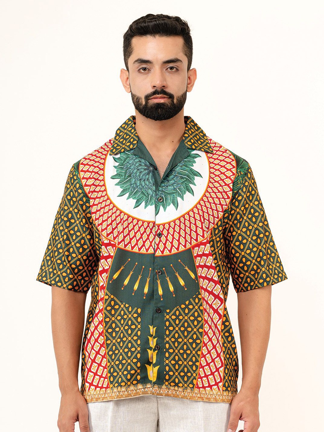 

Tistabene Men Animal Opaque Printed Casual Shirt, Multi