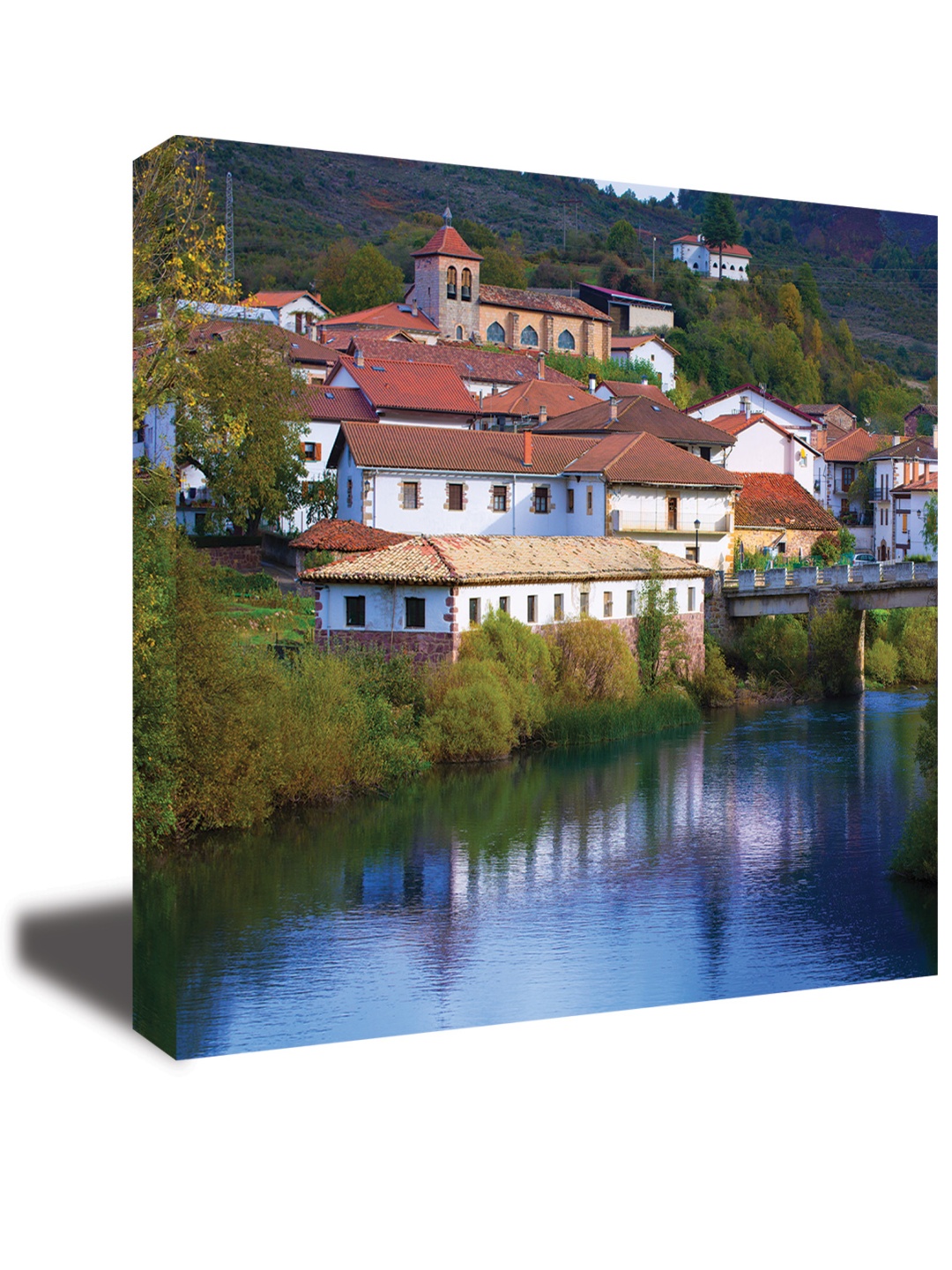

CVANU Green& Blue Canvas Wall Paintings