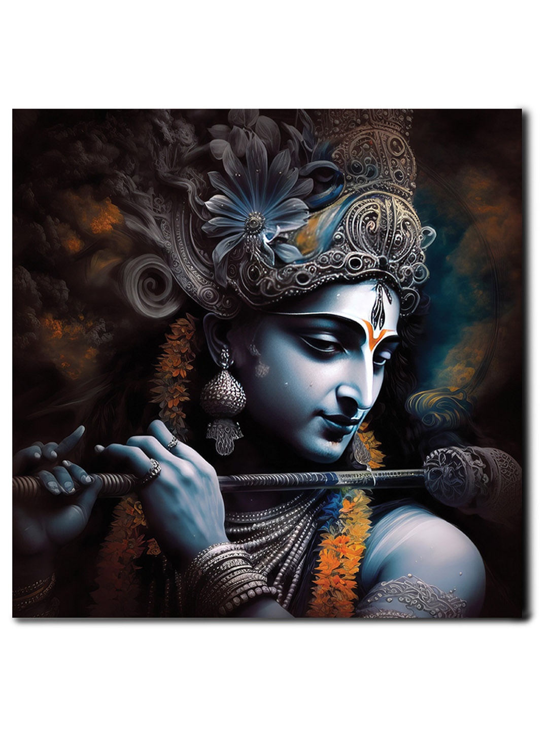 

CVANU Blue& Yellow Religious Canvas Wall Paintings