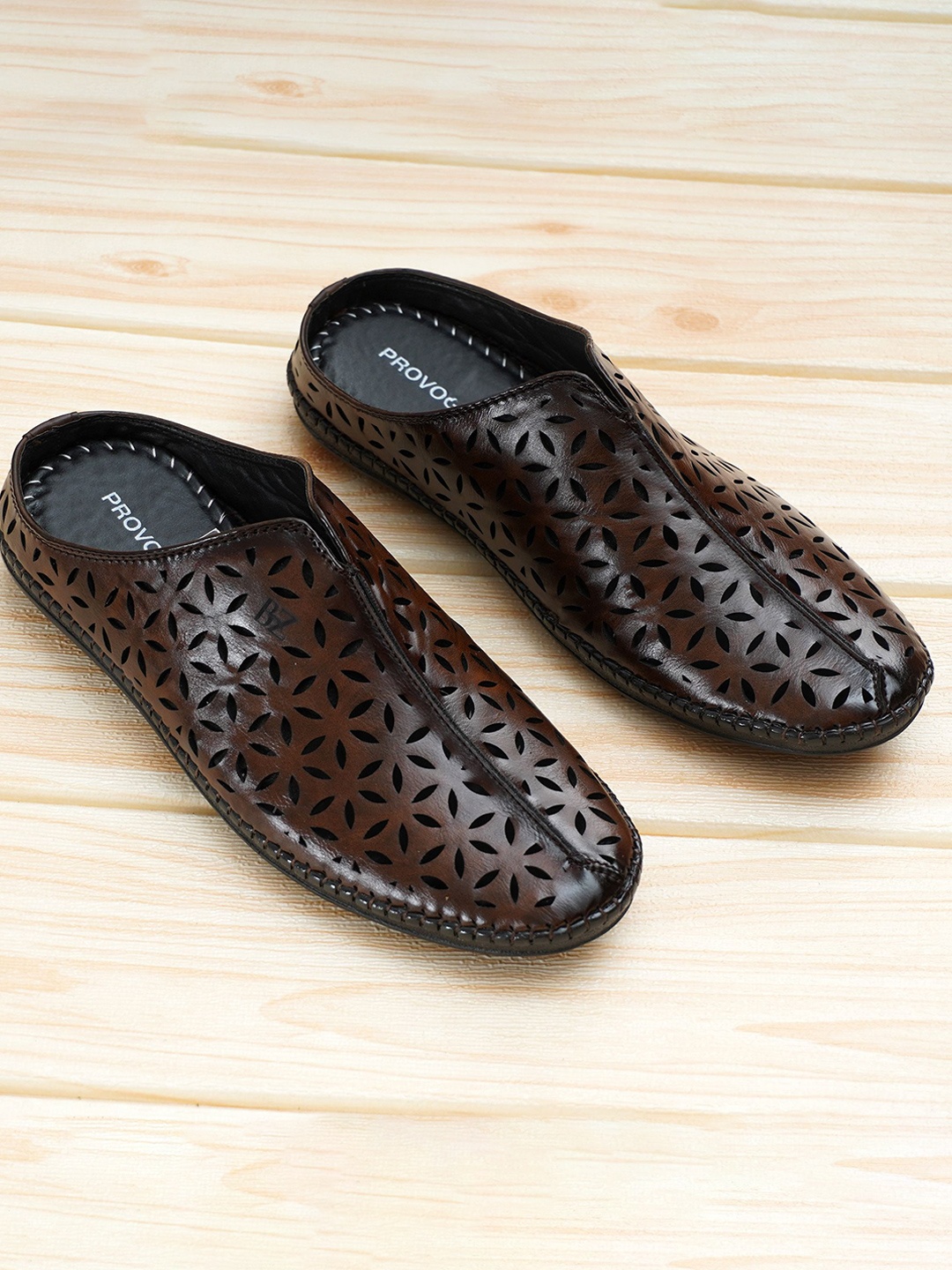 

Provogue Textured Comfort Sandal, Brown