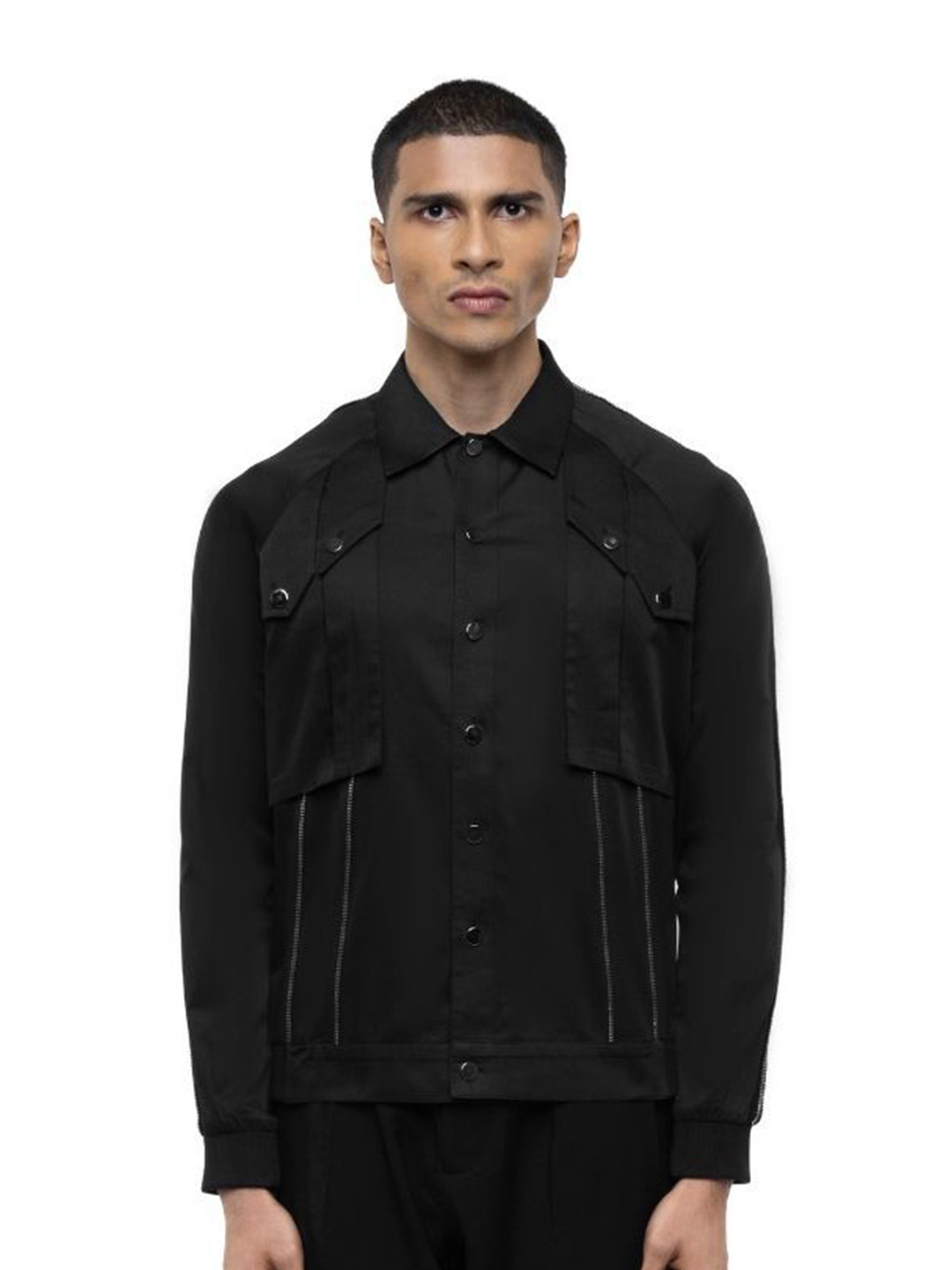 

SDS By Kushal Shah Men Smart Opaque Party Shirt, Black